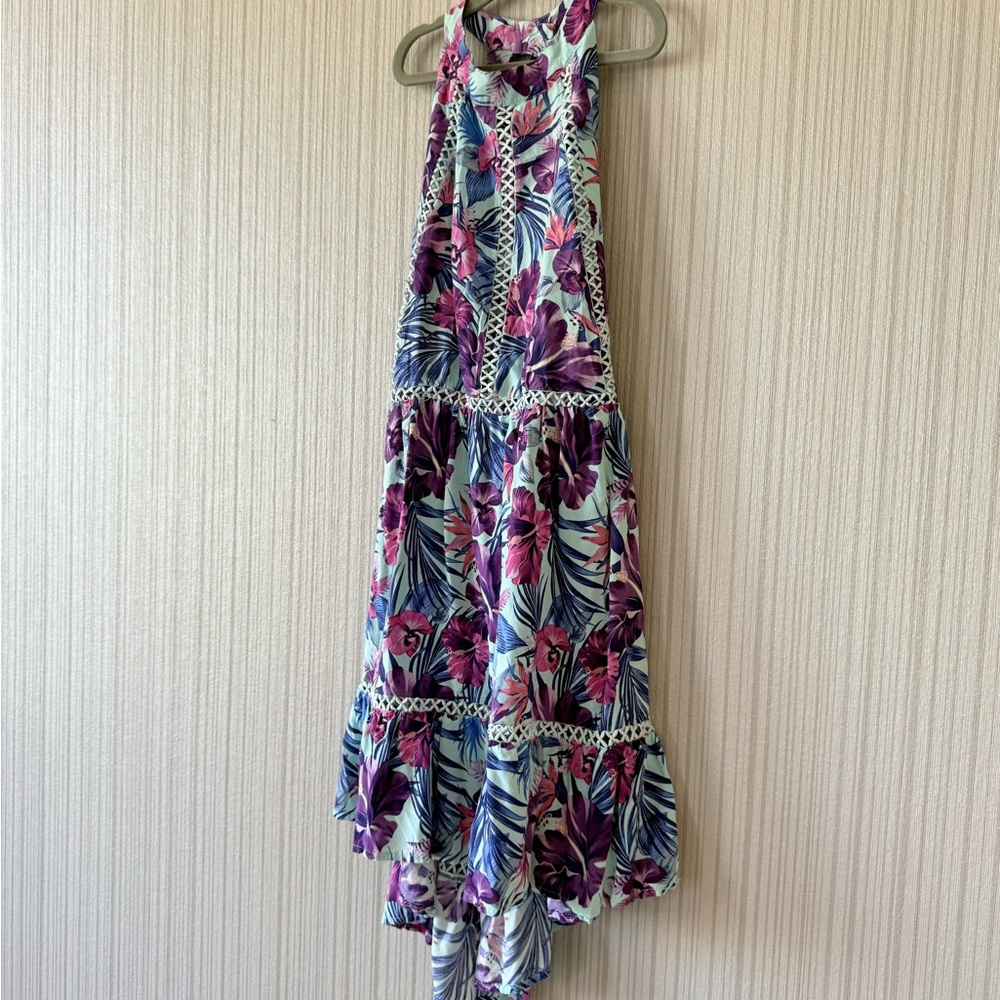 Sunday Mi Amor Floral Purple & Teal Women’s Dress